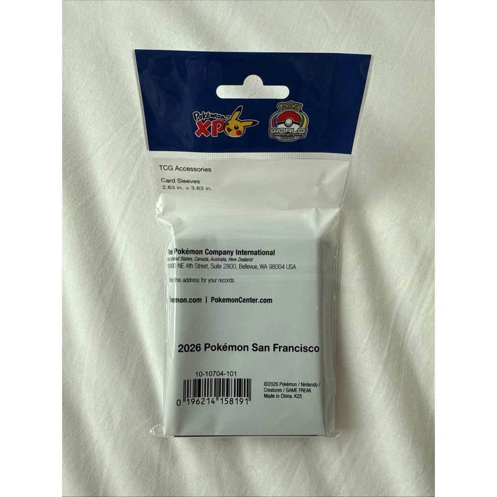 Pokemon Center Pokemon World Championships 2026 XP San Francisco Card Sleeves